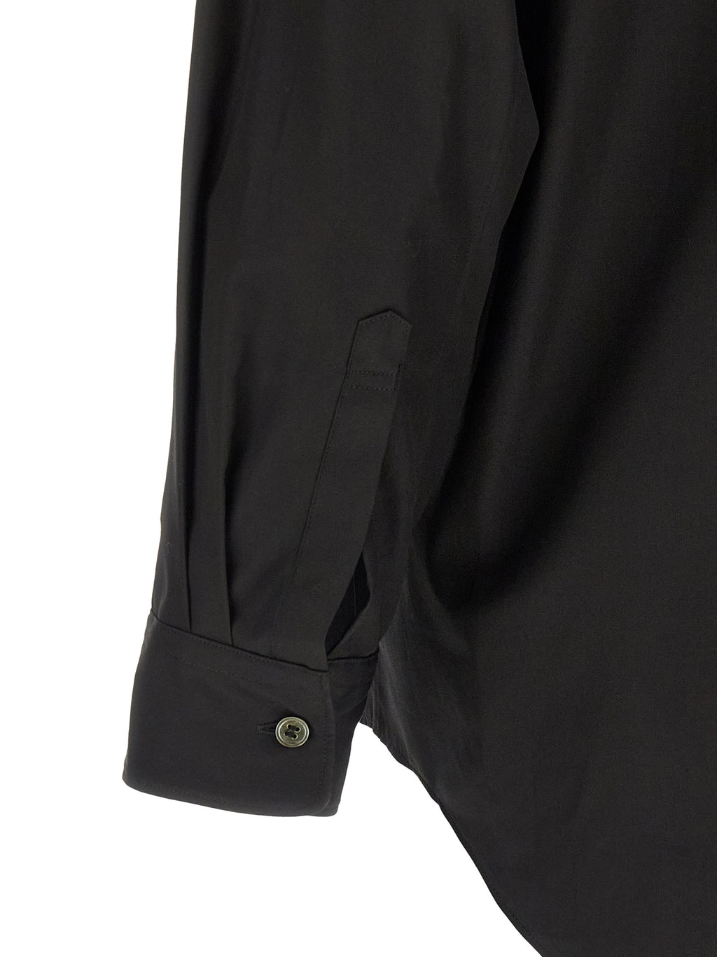 Schwarze Baumwollbluse
