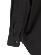 Schwarze Baumwollbluse