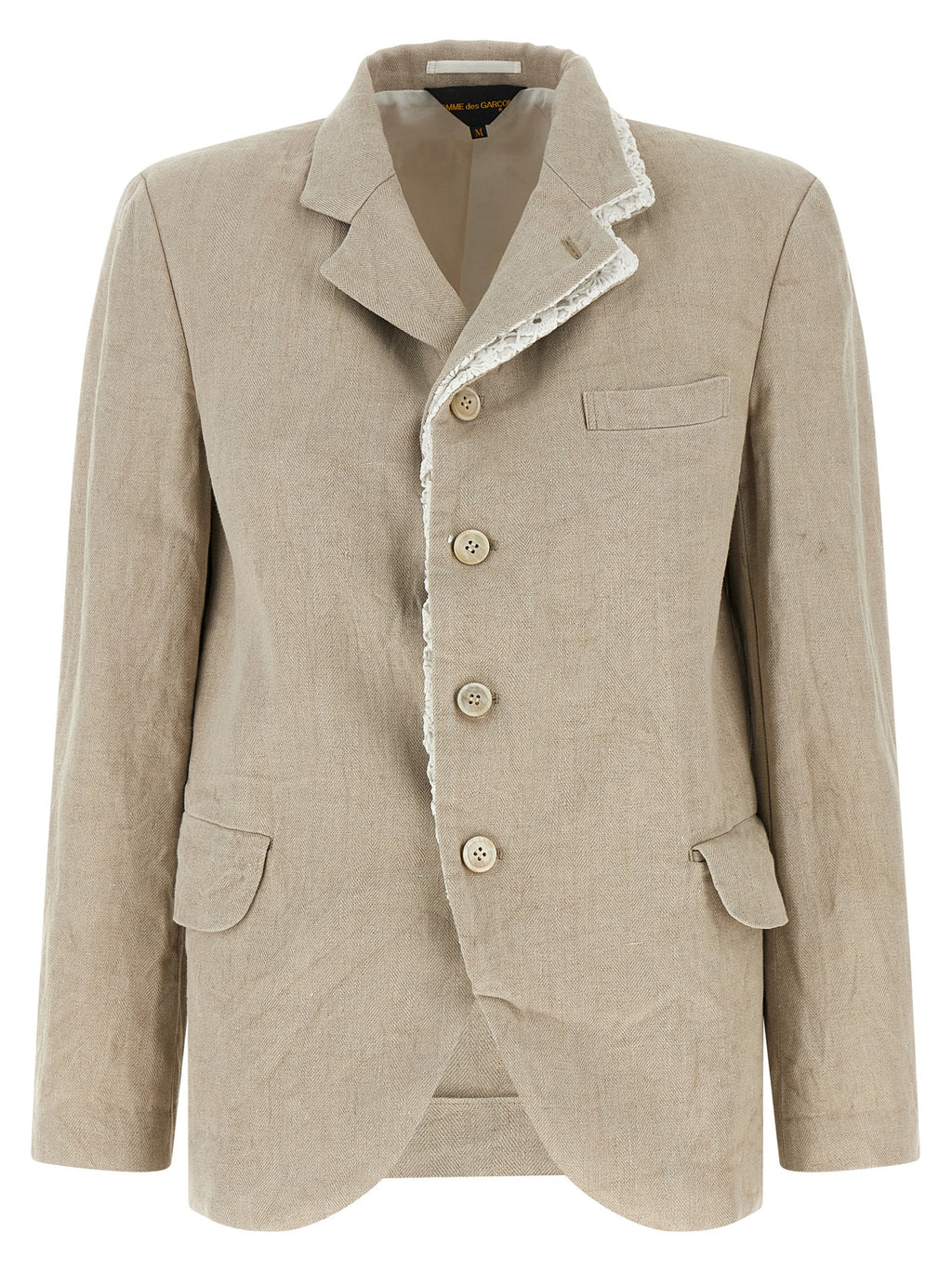 Beige Linen Blazer