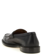 Brown Calfskin Slip-On Loafers