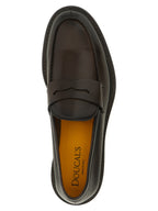 Brown Calfskin Slip-On Loafers
