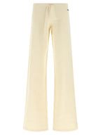 White Cotton Flared Pants