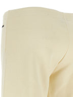 White Cotton Flared Pants