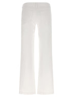 L'Agence White Cotton Straight-Leg Jeans