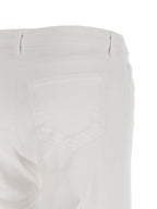 L'Agence White Cotton Straight-Leg Jeans