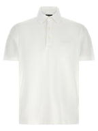 ZEGNA White Cotton Polo Shirt