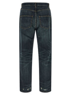 Namacheko Blue Cotton Straight-Leg Jeans