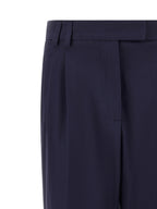 Alberto Biani Blue Cotton Pants