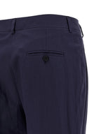 Alberto Biani Blue Cotton Pants