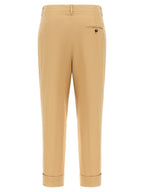 Alberto Biani Beige Cotton Casual Pants
