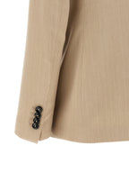 Beige Polyester Blazer