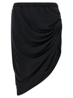 Courrèges Black Polyester Long Skirt