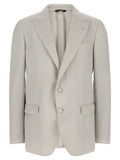 Gray Virgin Wool Blazer