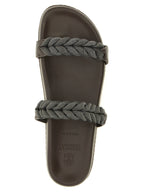 Brunello Cucinelli Brown Leather Slides