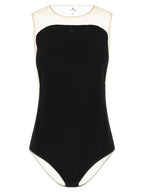 Courrèges Black Polyester Bodysuit