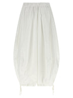 Comme Des Garçons White Polyester Casual Pants