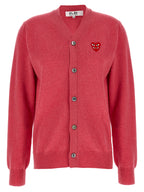 Comme Des Garçons Play Multicolor Wool Cardigan