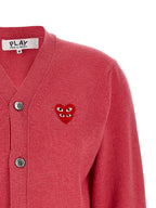 Comme Des Garçons Play Multicolor Wool Cardigan