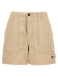 Fortela Beige Cotton Bermuda Shorts