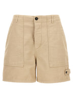 Fortela Beige Cotton Bermuda Shorts