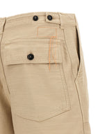 Fortela Beige Cotton Bermuda Shorts