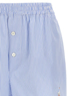 Moschino Blue Cotton Bermuda Shorts