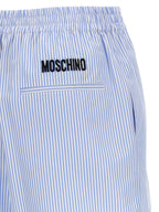 Moschino Blue Cotton Bermuda Shorts