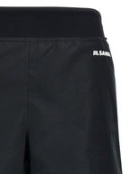 Jil Sander Black Polyester Bermuda Shorts