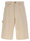 A.P.C. Beige Cotton Bermuda Shorts