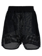 Rick Owens Black Cotton Bermuda Shorts