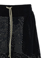 Rick Owens Black Cotton Bermuda Shorts