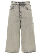 Haikure White Cotton Bermuda Shorts