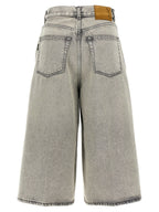 Haikure White Cotton Bermuda Shorts