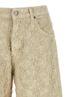 Haikure Beige Cotton Bermuda Shorts