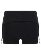 Jean Paul Gaultier Black Cotton Bermuda Shorts