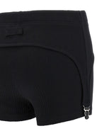 Jean Paul Gaultier Black Cotton Bermuda Shorts