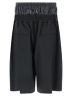 MONCLER GENIUS Black Polyamide Bermuda Shorts