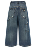 Dolce & Gabbana Blue Cotton Bermuda Shorts