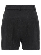 Max Mara Black Virgin Wool Bermuda Shorts