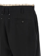 Maison Margiela Black Wool Bermuda Shorts