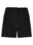 Sportmax Black Virgin Wool Bermuda Shorts