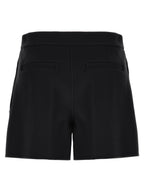 Sportmax Black Virgin Wool Bermuda Shorts