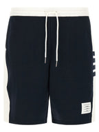 Thom Browne Blue Cotton Bermuda Shorts