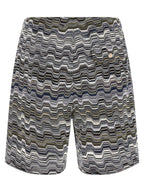 Missoni Bicolor Cotton Bermuda Shorts