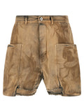 DRKSHDW Beige Cotton Bermuda Shorts