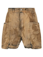 DRKSHDW Beige Cotton Bermuda Shorts