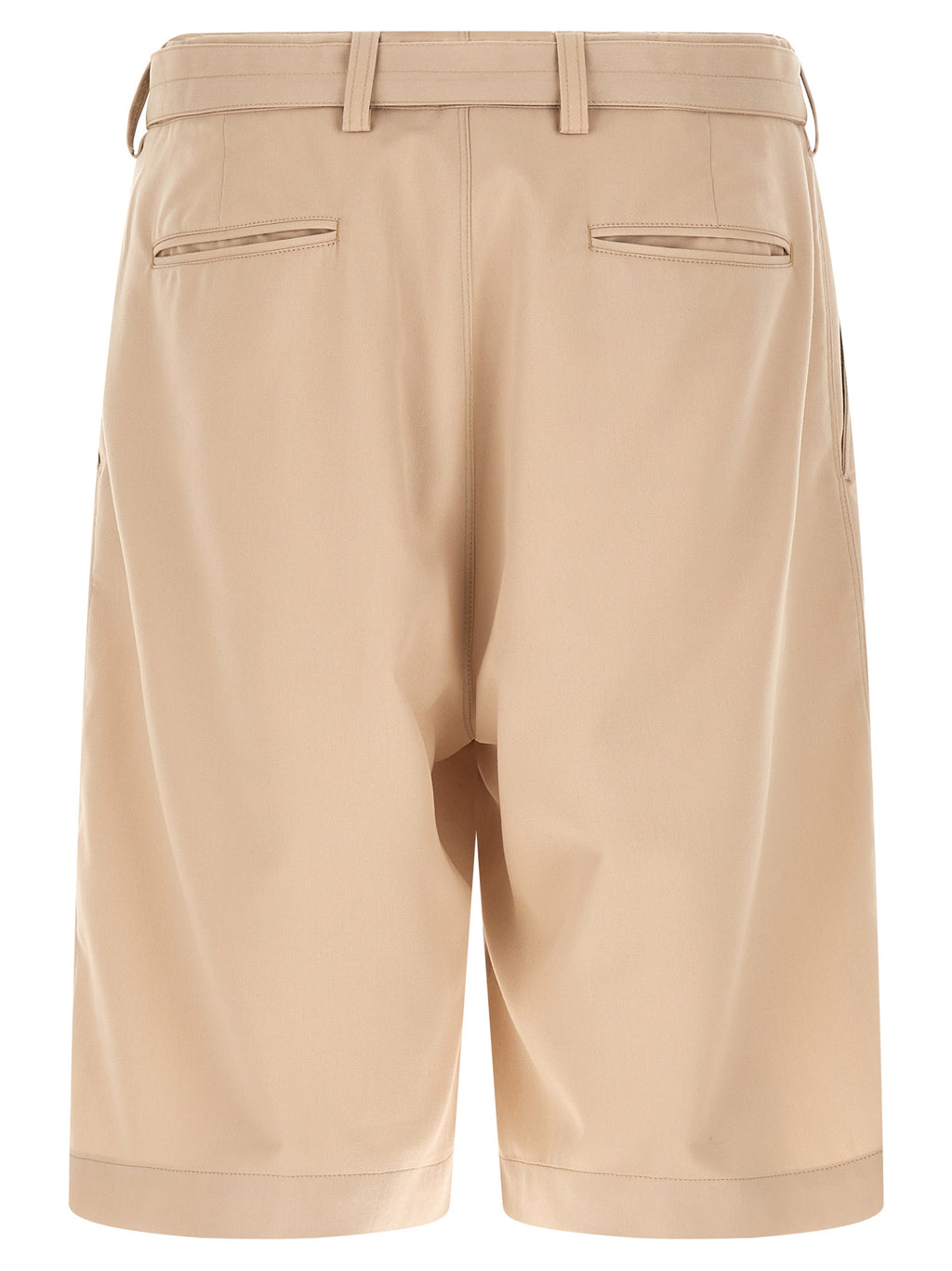 CELLAR DOOR Beige Polyester Bermuda Shorts
