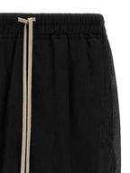Rick Owens Black Cotton Bermuda Shorts