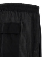 Rick Owens Black Cotton Bermuda Shorts