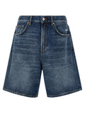 Department 5 Blue Cotton Bermuda Shorts
